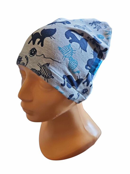 43-51cm, Zili kaķi pelēka