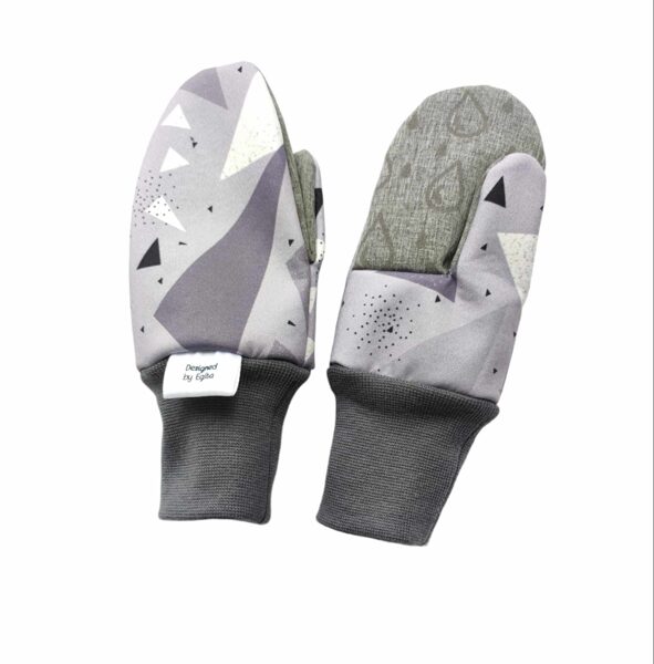 Pelēki trijstūri ar atstarojošu plaukstas daļu 11cm