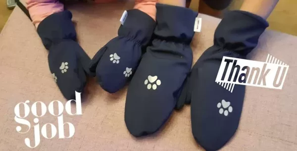 Ziemas softshell cimdi ar atstarotājiem